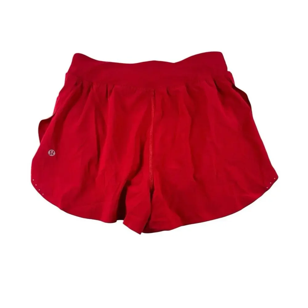 lululemon Fast and Free Shorts 4 Reflective High Rise Classic Fit Running Short
